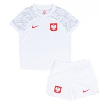 Polen Hjemmedraktsett Barn VM 2022 Kortermet (+ korte bukser)